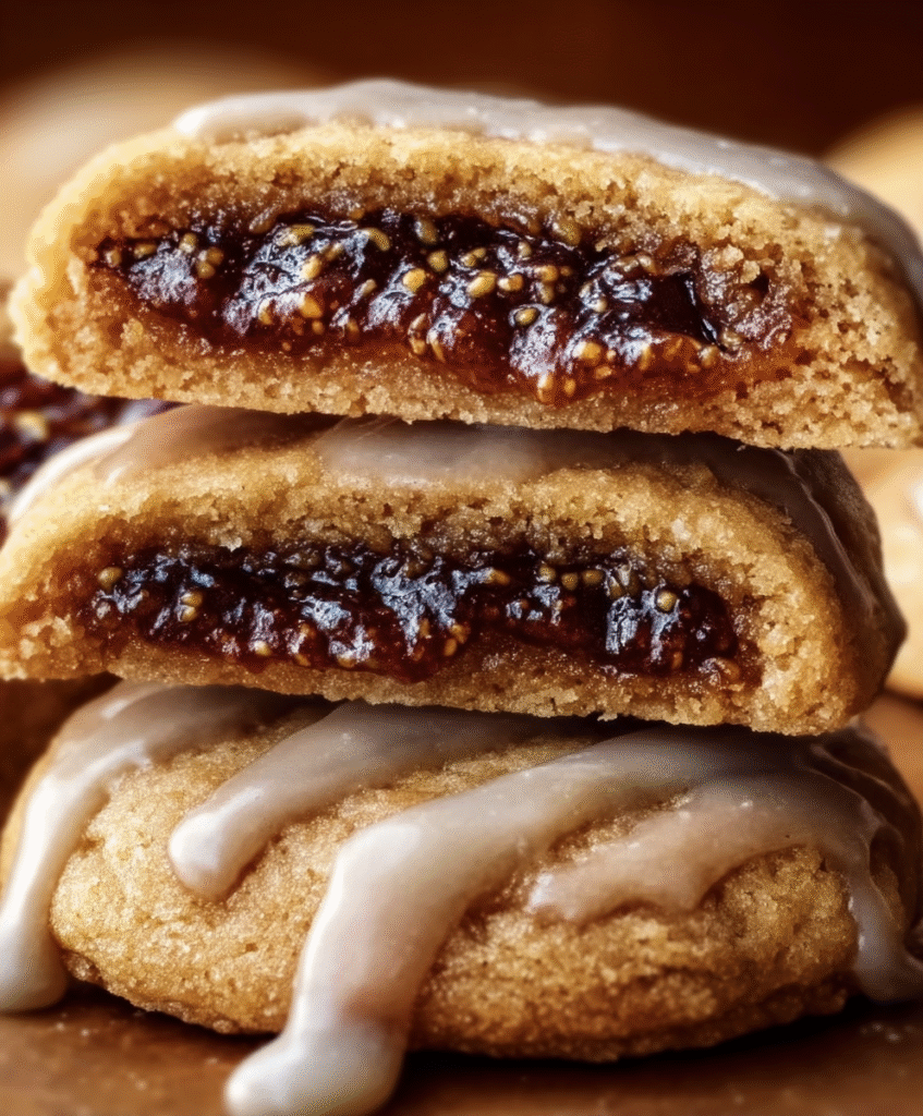 Glazed Fig-Filled Cookies: Delightful Treats to Bake!