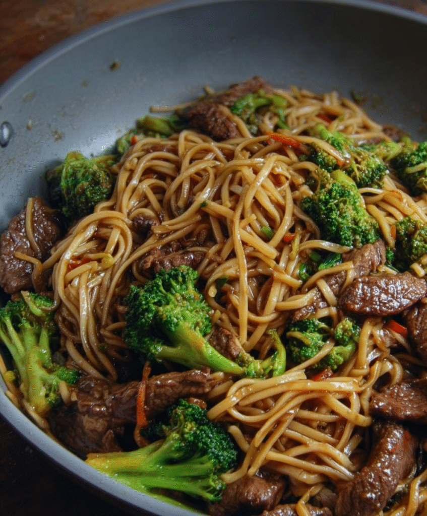 Beef and Broccoli Noodle Stir-Fry