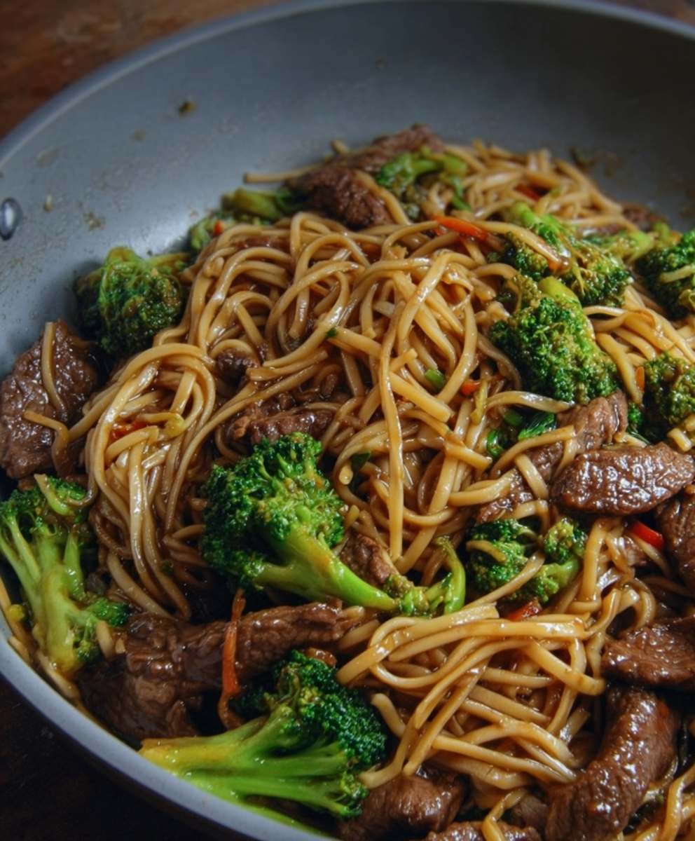 Beef and Broccoli Noodle Stir-Fry