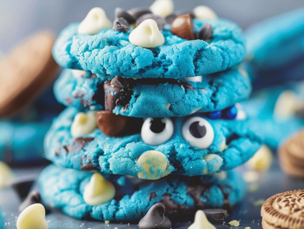 Blue Monster Mash Cookies