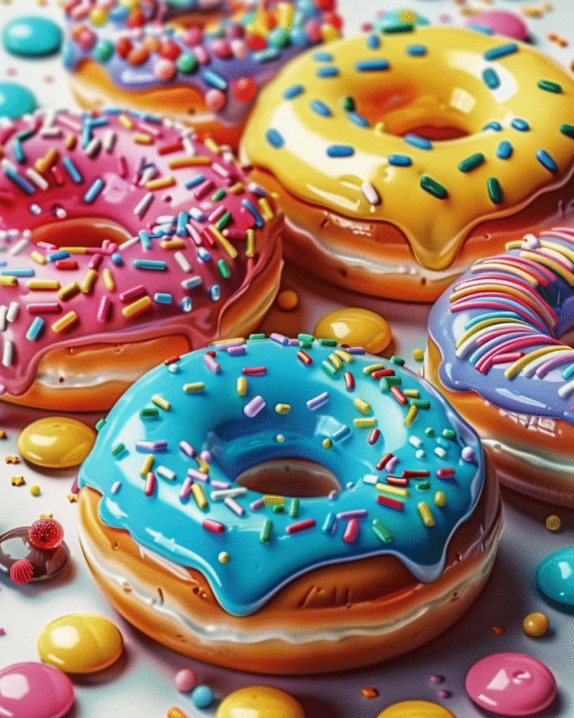 Candyland Glazed Donuts