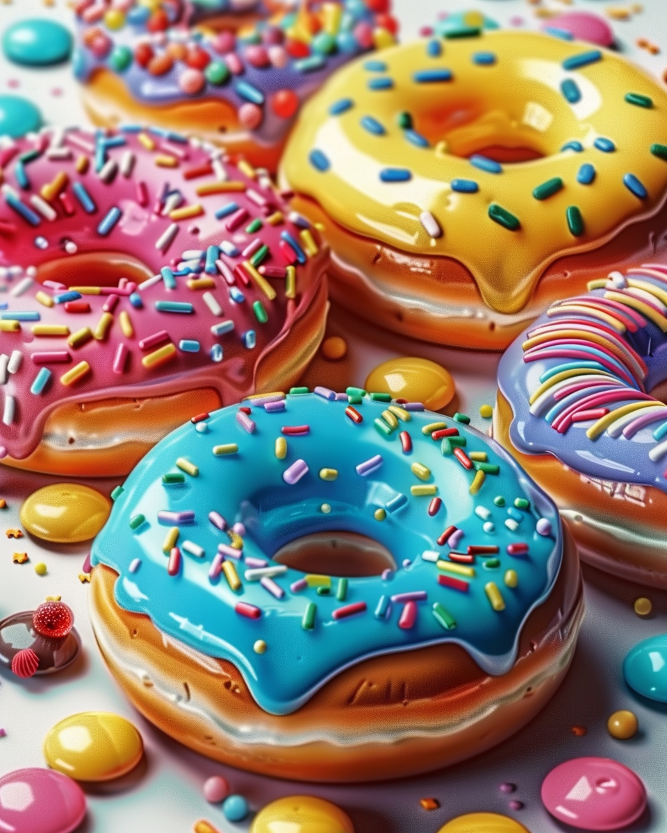 Candyland Glazed Donuts
