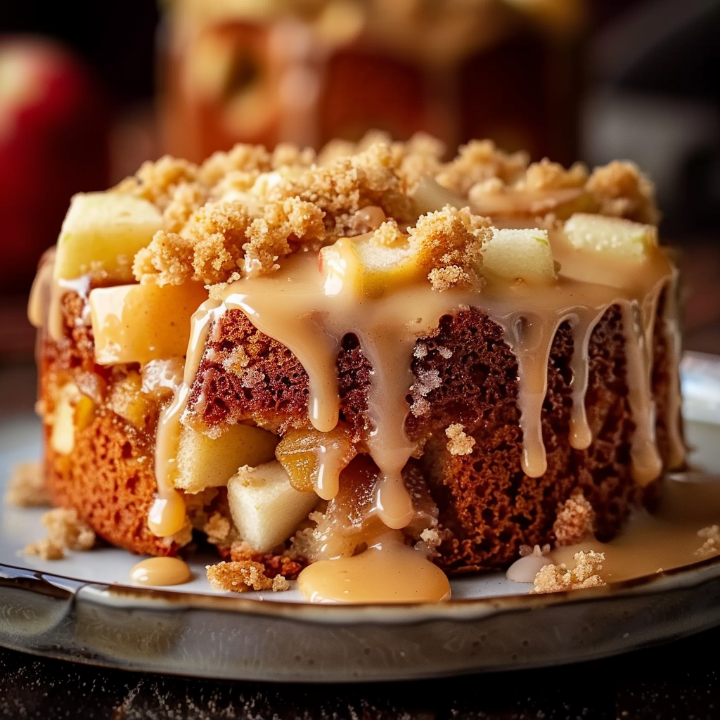 Caramel Apple Crumb Cake