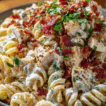 Creamy Chicken Bacon Ranch Pasta