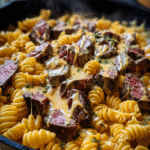 Creamy Steak Mac & Cheese Skillet
