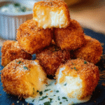 Crispy Fried Creamy Cheese Bites