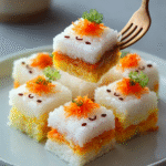 Cute Rice Cake Squares (Savory Sushi Bites)