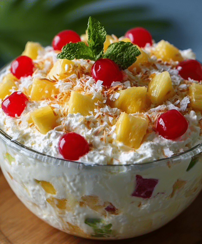 Easy Hawaiian Cheesecake Salad