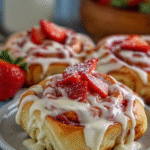 Easy Strawberry Cheesecake Sweet Rolls