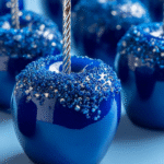 Electric Blue Candy Apples