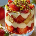 Fresh Strawberry Pistachio Parfait