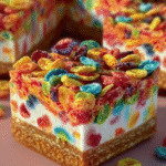 Fruity Cereal Cheesecake Bars