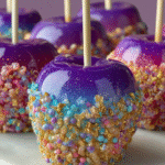 Galaxy Crunch Candy Apples