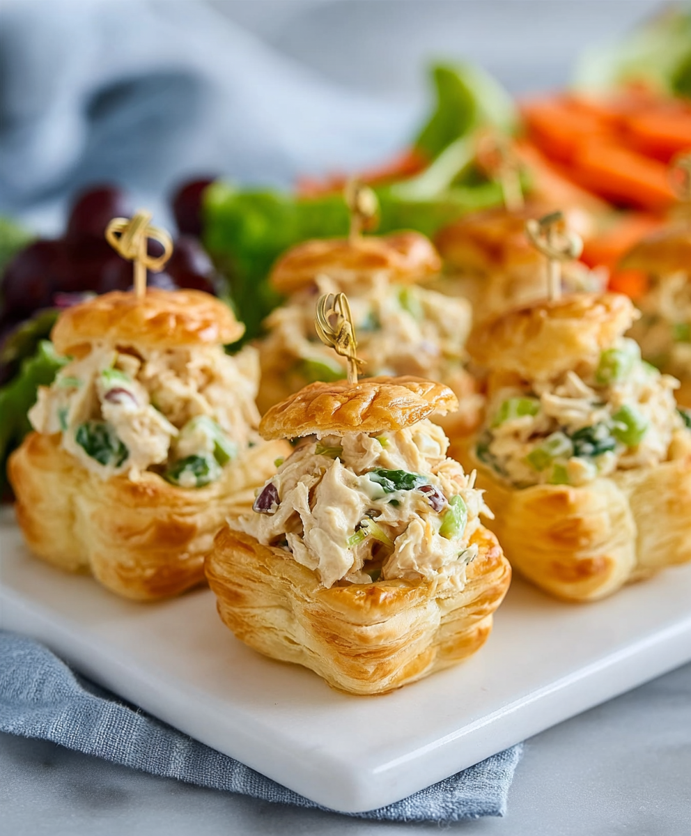 Healthy Chicken Salad Puffs
