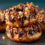 Homemade Samoa Donuts (Caramel Coconut Chocolate Rings)