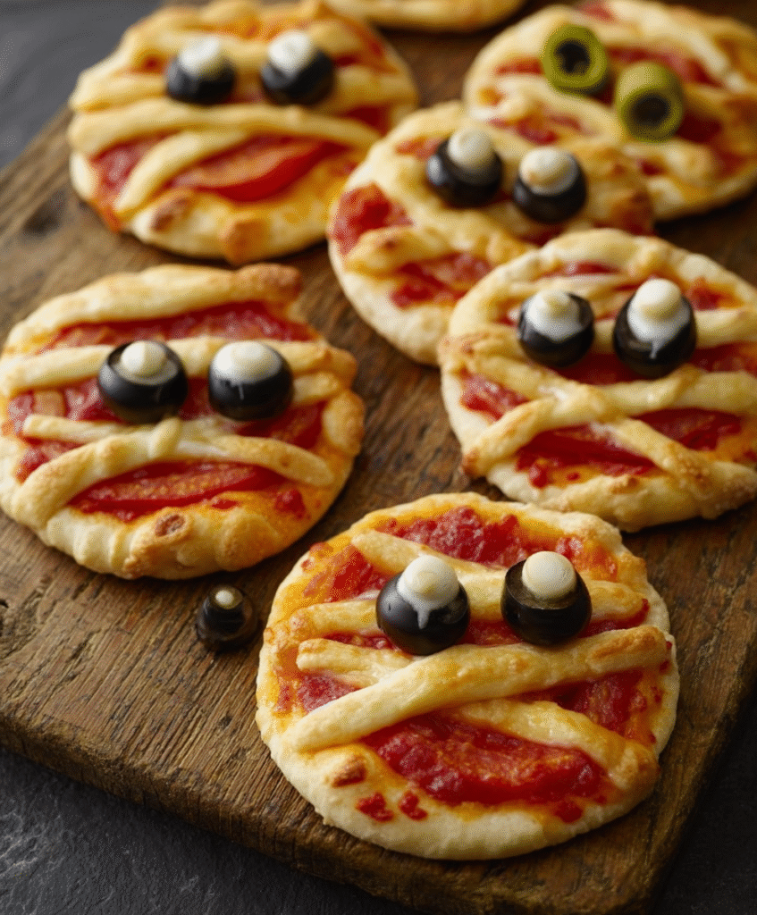 Mummy Mini Pizzas