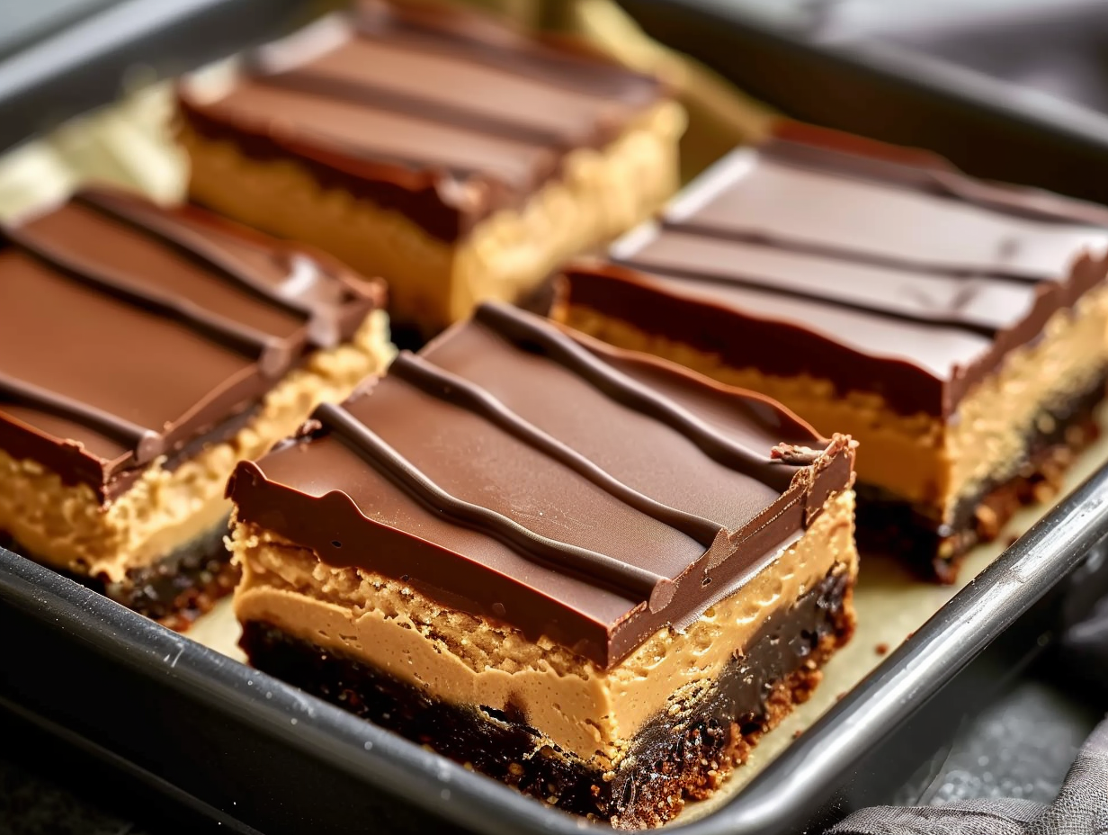 No-Bake Chocolate Peanut Butter Dream Bars
