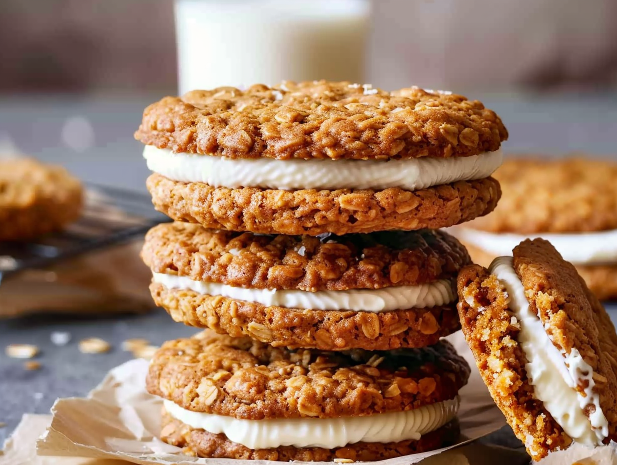 Oatmeal Cream Pie Sandwich Cookies