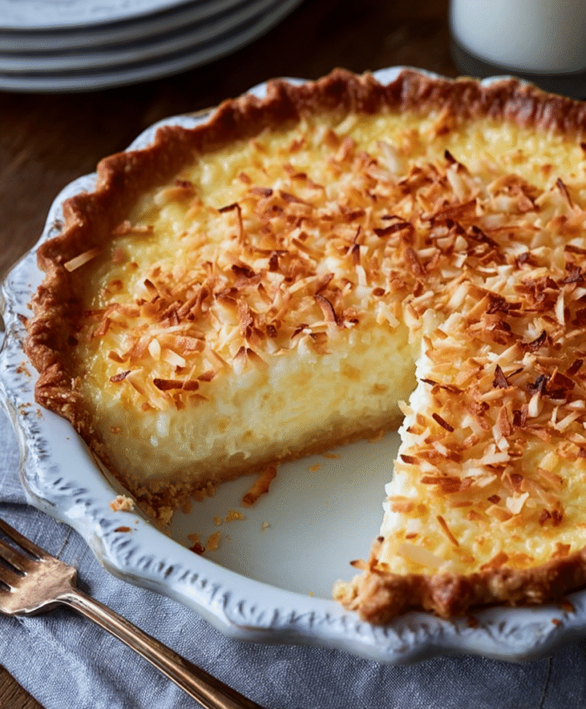 Old-Fashioned Coconut Custard Pie