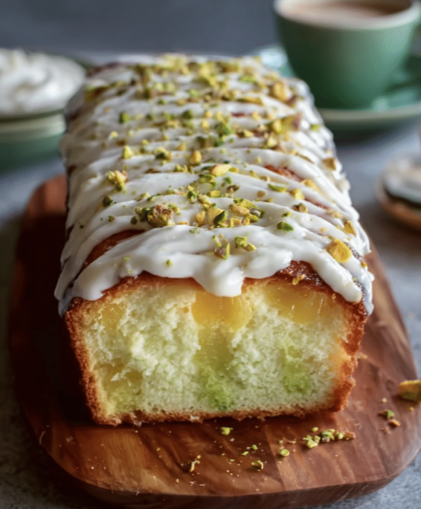 Pistachio Pineapple Delight Loaf