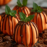 Pumpkin Chocolate-Covered Strawberries