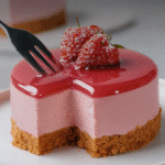 Raspberry Mousse Cake with Mirror Glaze