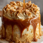 Salted Caramel Peanut Butter Cake