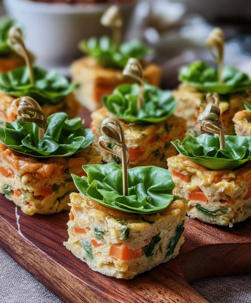 Savory Mini Veggie Tea Bites