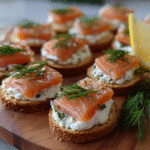 Smoked Salmon & Cream Cheese Canapés