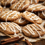 Soft Cinnamon Spice Cookies with Vanilla Glaze