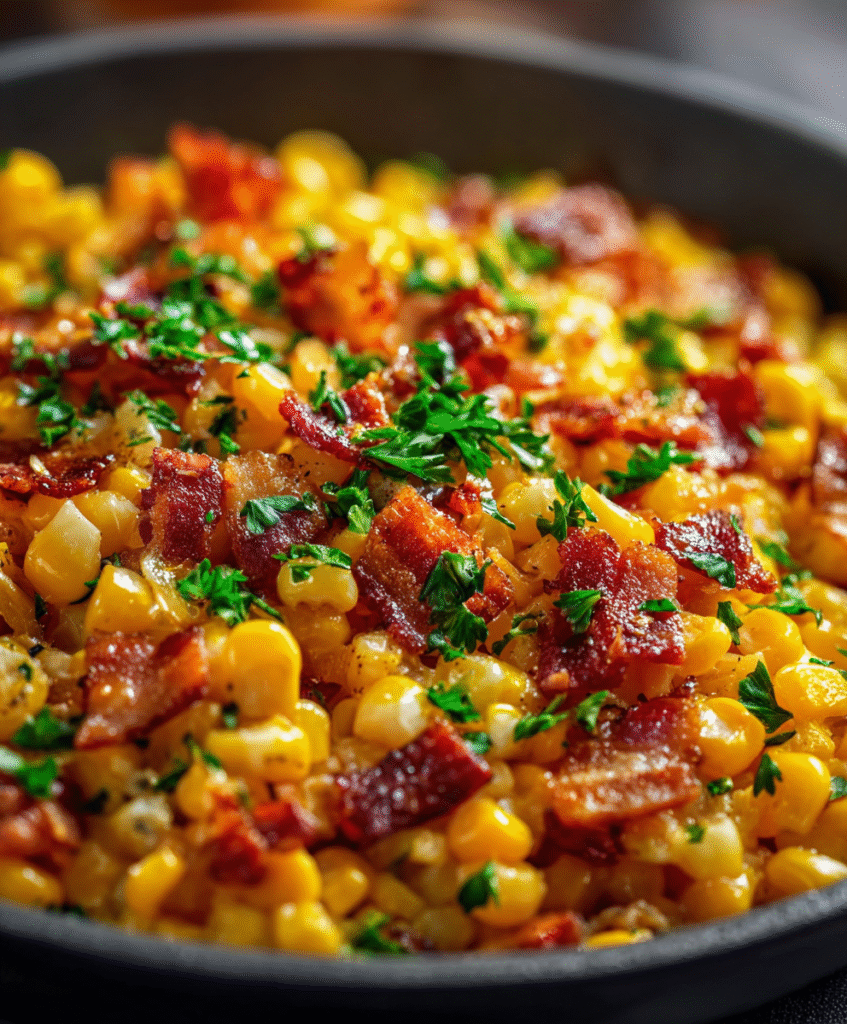Southern Skillet Corn with Bacon