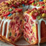 Strawberry Crunch Cheesecake Bundt