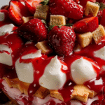 Strawberry Shortcake Cheesecake Pie
