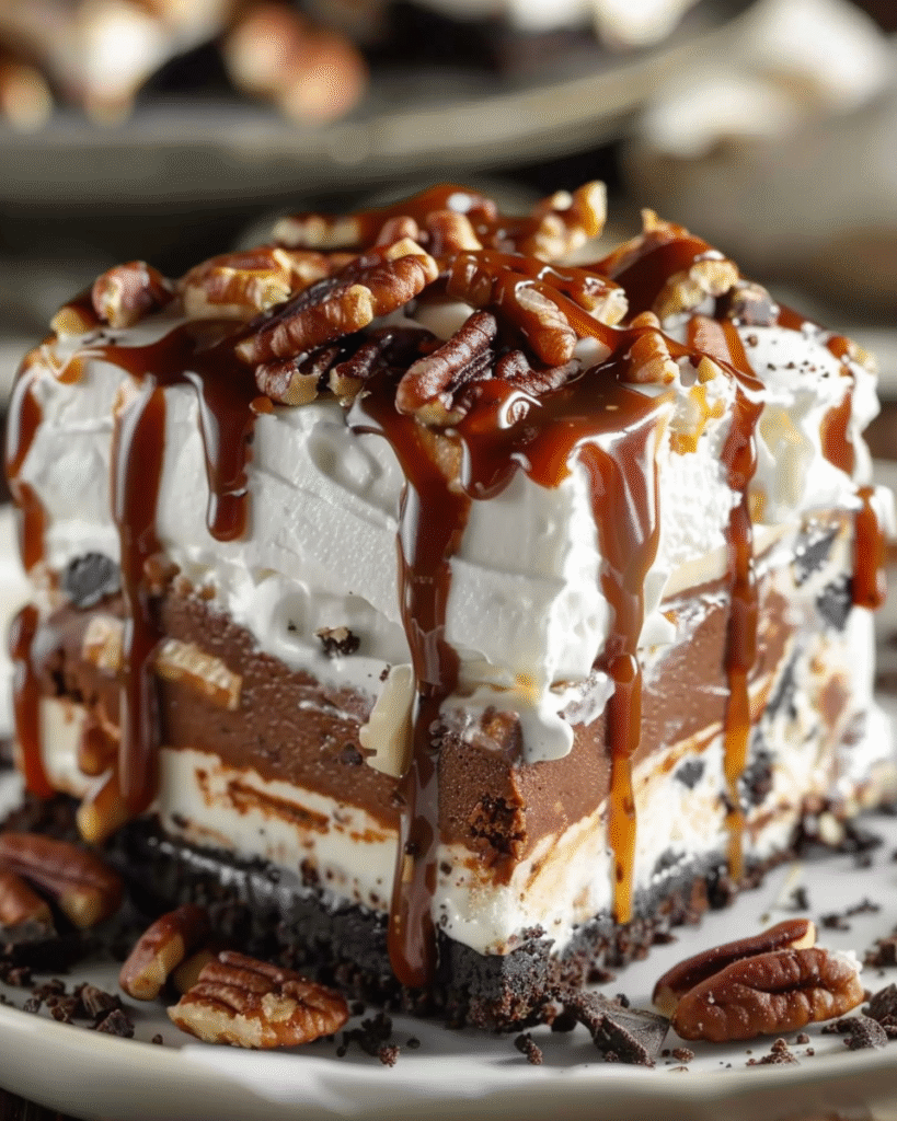 Turtle Icebox Layer Dessert