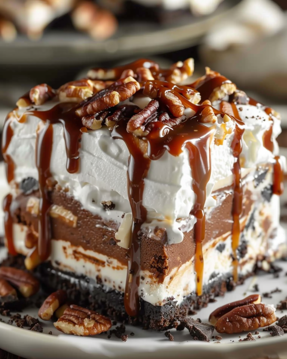 Turtle Icebox Layer Dessert