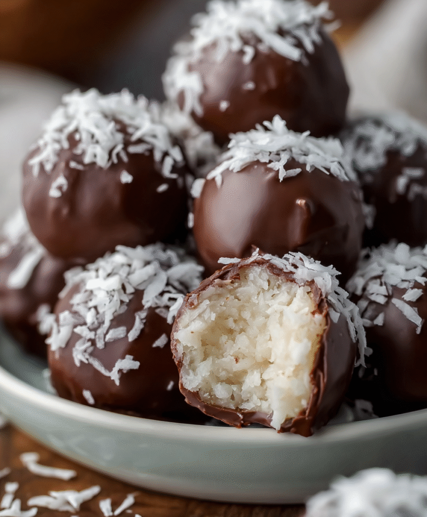 3-Ingredient Coconut Truffles (No-Bake)