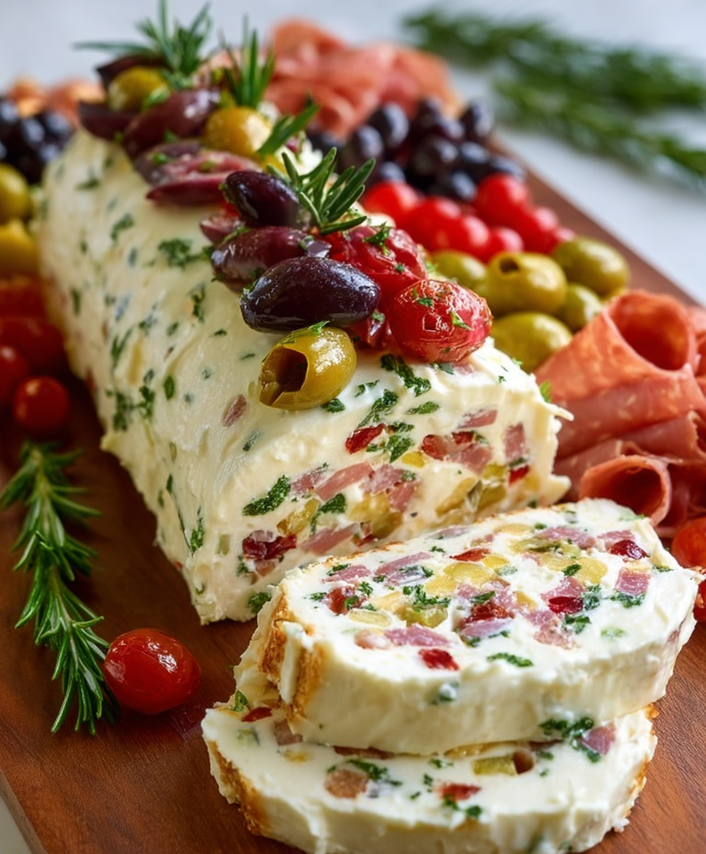 Antipasto Cream Cheese Log