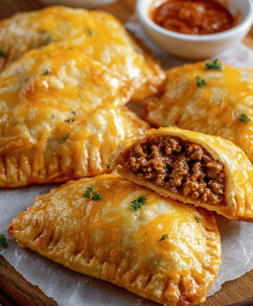 Cheesy Beef Hand Pies