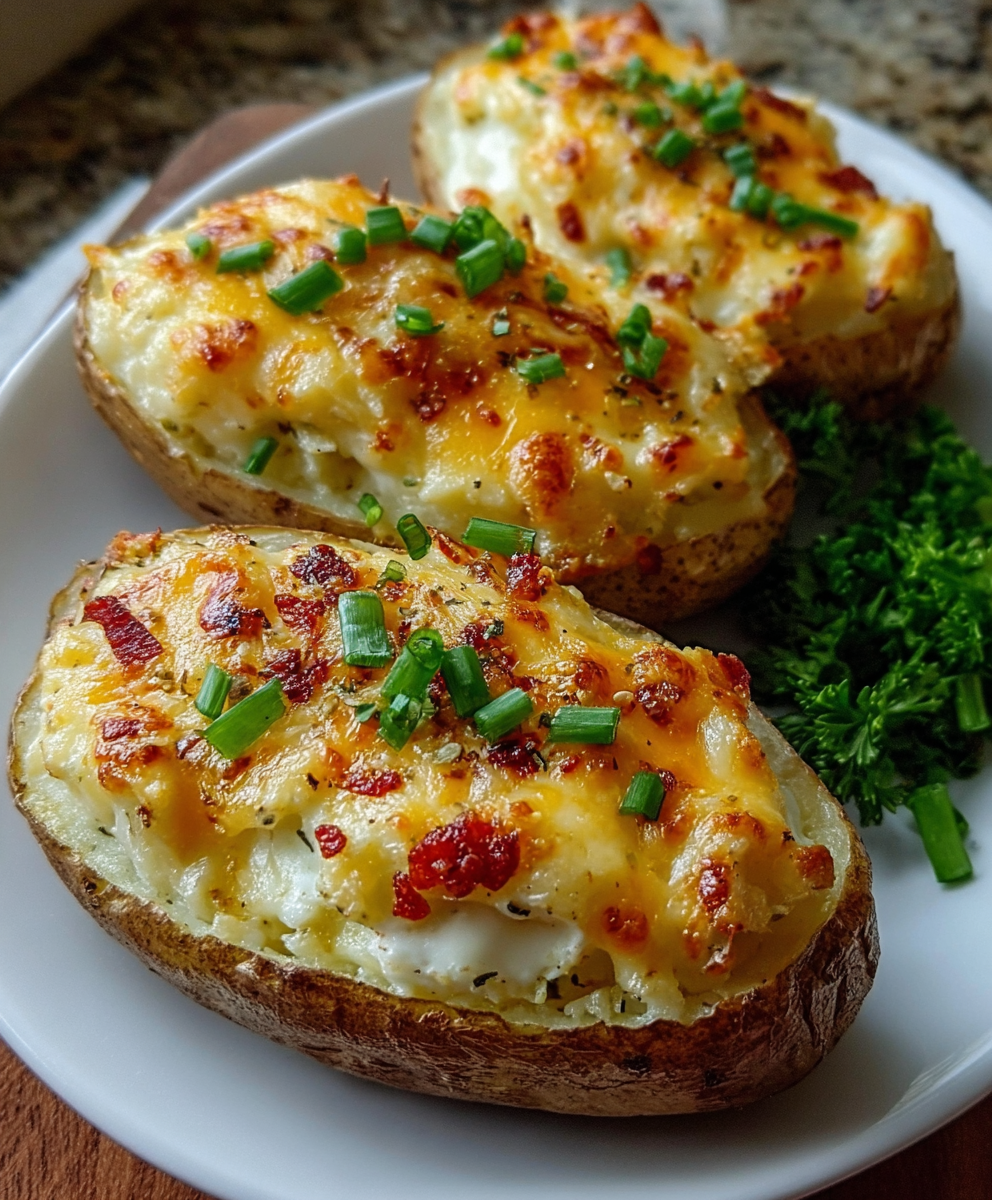 Cheesy Twice-Baked Potatoes