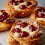 Cherry Custard Danish Pastries