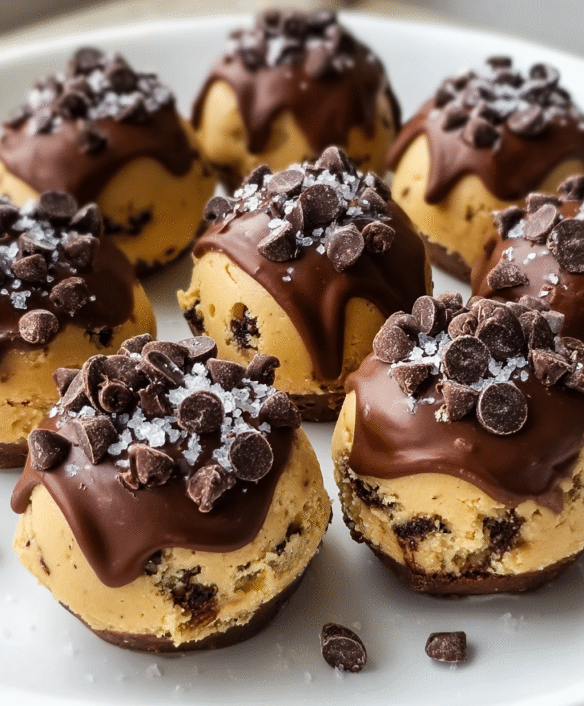Chocolate Chip Cookie Dough Brownie Bites