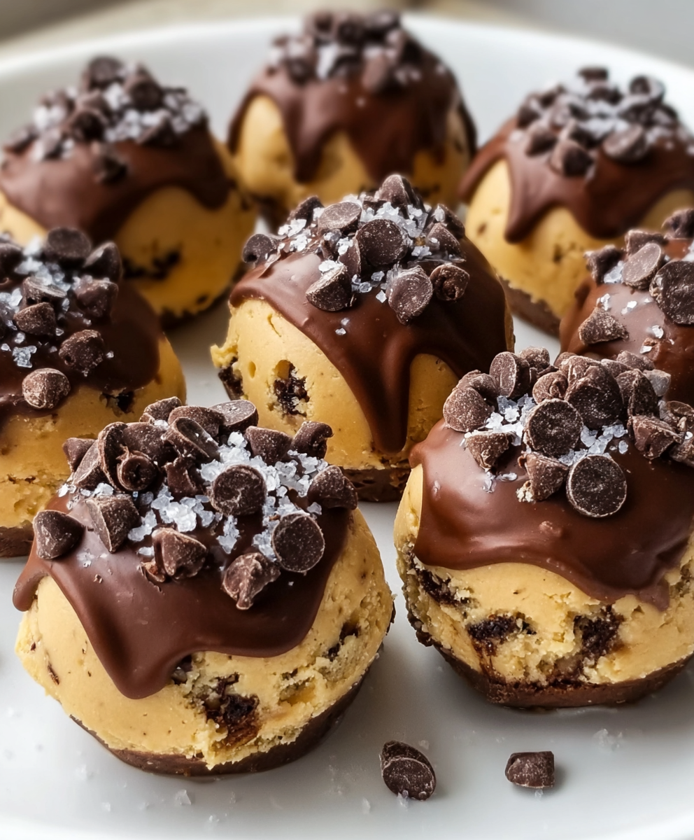 Chocolate Chip Cookie Dough Brownie Bites