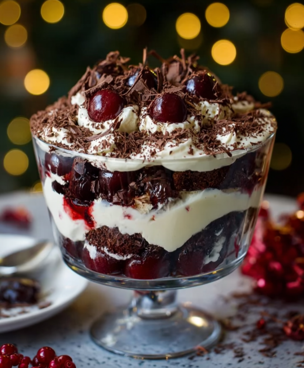 Christmas Black Forest Trifle