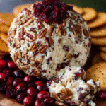 Christmas Cranberry Pecan Cheese Ball