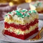 Christmas Red Velvet Poke Cake (Layered & Festive)