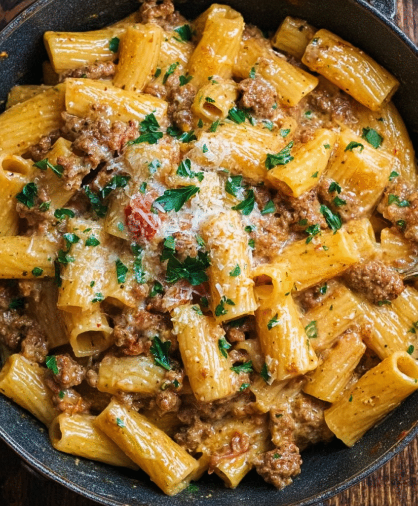 Creamy Italian Sausage Rigatoni