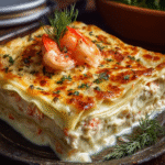 Creamy Seafood Lasagna with Shrimp & Crab