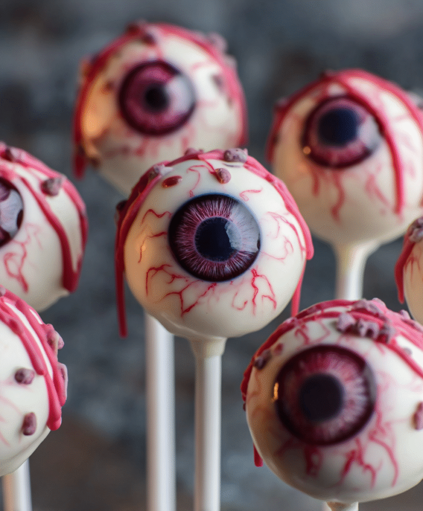 Creepy Eyeball Cake Pops