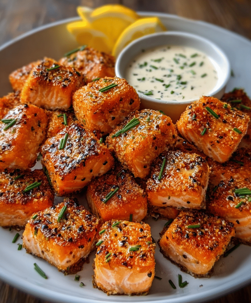 Crispy Bang Bang Salmon Bites