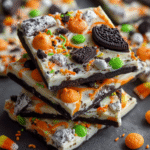 Easy White Chocolate Halloween Oreo Bark